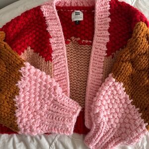 Vicky knits  for anthropologie sweater cardigan